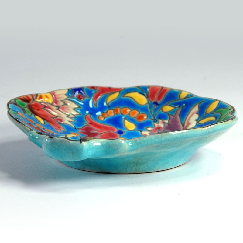 Small Ceramic Dish from Faïenceries Et Emaux De Longwy, 1930s