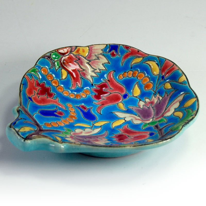 Small Ceramic Dish from Faïenceries Et Emaux De Longwy, 1930s