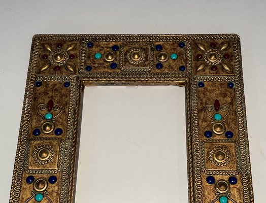 Small Ceramic Frame with Fine Stone Inlay, France, 1970-BA-1705388