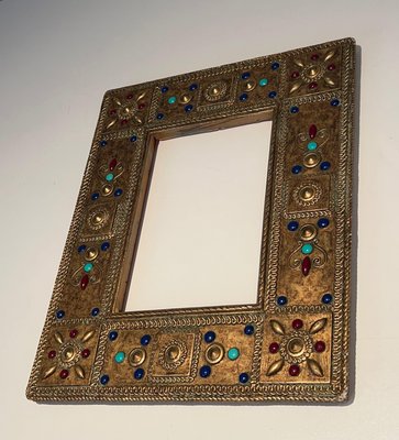 Small Ceramic Frame with Fine Stone Inlay, France, 1970-BA-1705388