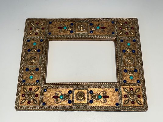 Small Ceramic Frame with Fine Stone Inlay, France, 1970-BA-1705388