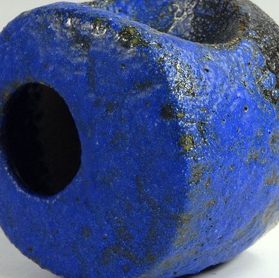 Small Ceramic Ives Klein Blue Vase from Silberdistel, 1960s.-GIW-1823789