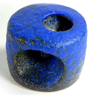 Small Ceramic Ives Klein Blue Vase from Silberdistel, 1960s.-GIW-1823789