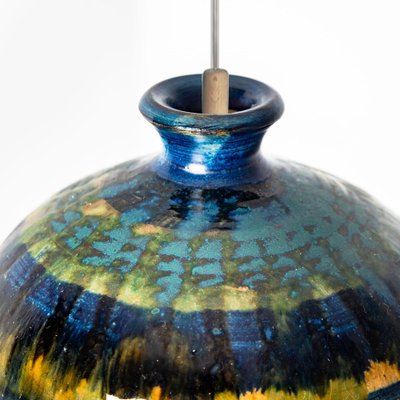 Small Ceramic Pendant Light, Denmark, 1970s-VDW-1754771