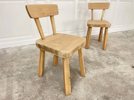 Small Chairs in Elm, 1970s, Set of 2-PB-1798848