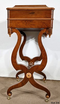 Small Charles X Writing Dressing Table, 19th Century-RVK-1395727