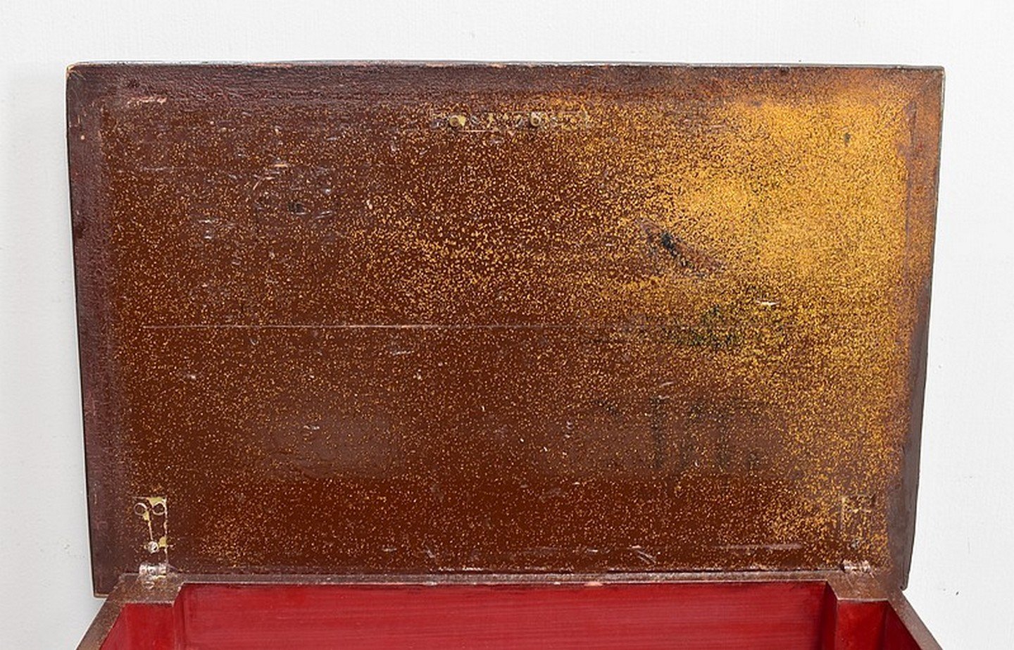 Small Chest of Drawers in Pine and Cracked Varnish, 1920s