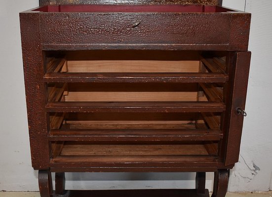 Small Chest of Drawers in Pine and Cracked Varnish, 1920s-RVK-1438366