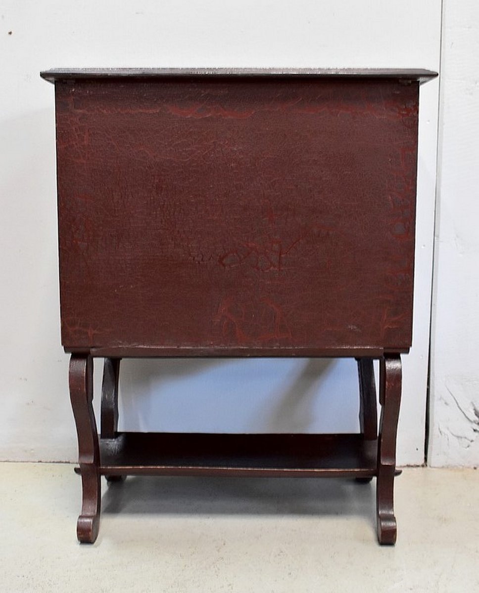 Small Chest of Drawers in Pine and Cracked Varnish, 1920s