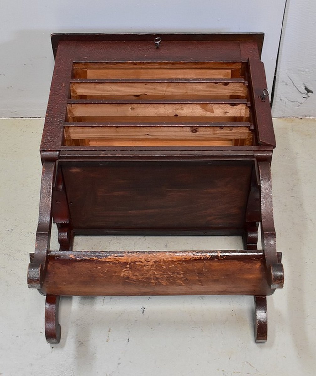 Small Chest of Drawers in Pine and Cracked Varnish, 1920s