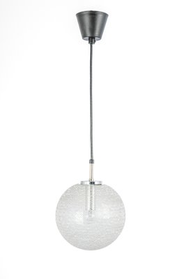 Small Chrome and Glass Ball Pendants from Limburg, Germany, 1970s-UGR-1377970