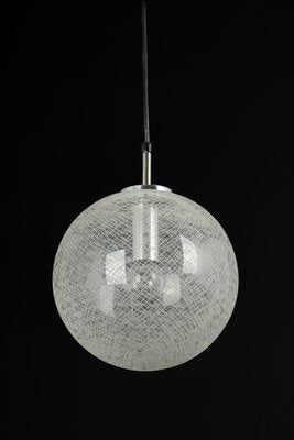 Small Chrome and Glass Ball Pendants from Limburg, Germany, 1970s-UGR-1377970