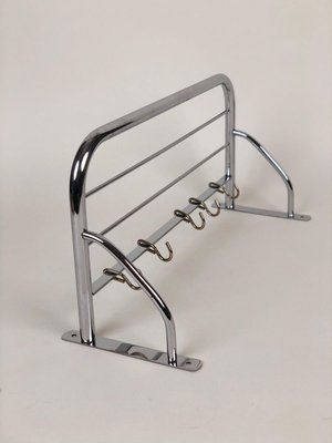 Small Chrome-Plated Coat Rack, Czechoslovakia, 1960s-BAF-763455