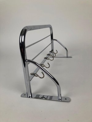 Small Chrome-Plated Coat Rack, Czechoslovakia, 1960s-BAF-763455