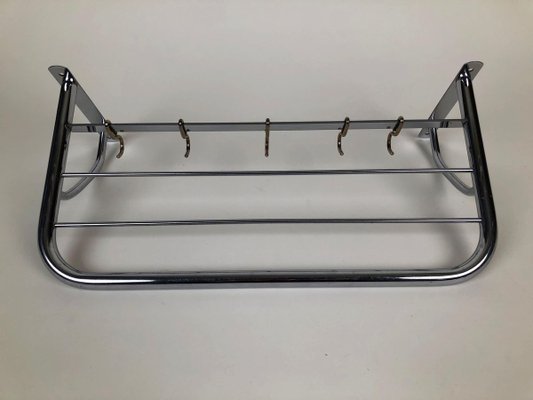 Small Chrome-Plated Coat Rack, Czechoslovakia, 1960s-BAF-763455