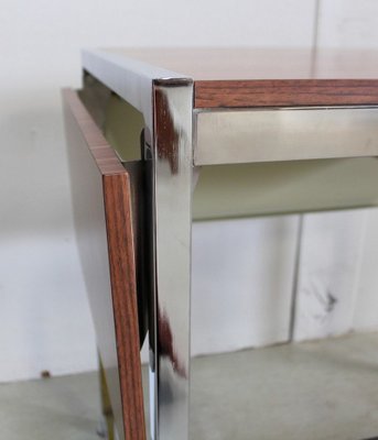 Small Chromed Metal & Formica Desk from DUO, 1970s-RVK-878822