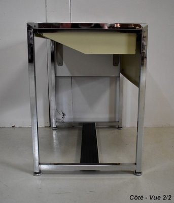 Small Chromed Metal & Formica Desk from DUO, 1970s-RVK-878822