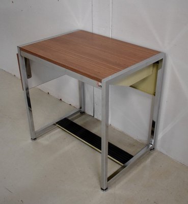 Small Chromed Metal & Formica Desk from DUO, 1970s-RVK-878822