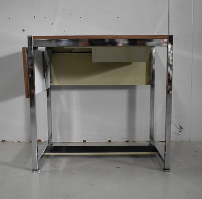 Small Chromed Metal & Formica Desk from DUO, 1970s-RVK-878822