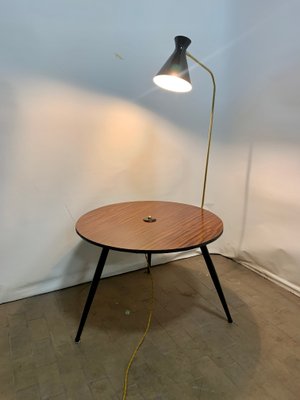 Small Coffee Table with Lamp, 1960s-NUO-800687