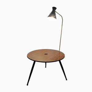 Small Coffee Table with Lamp, 1960s-NUO-800687