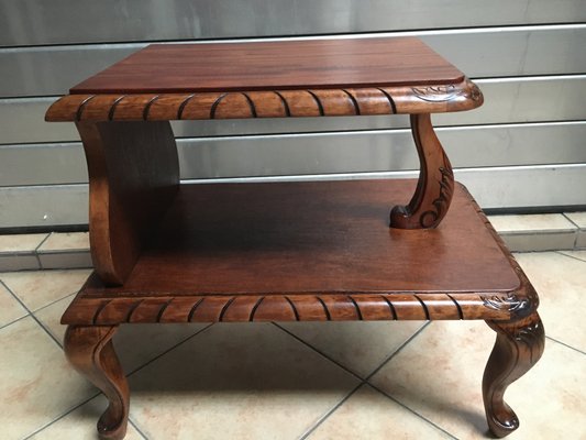 Small Coffee Table with Shelf, 1950s-WQQ-848121