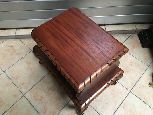 Small Coffee Table with Shelf, 1950s-WQQ-848121