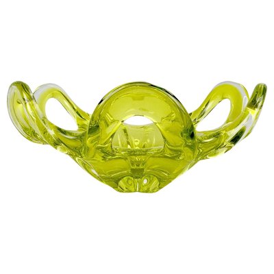 Small Czech Art Glass Bowl attributed to Josef Hospodka for Chribska Glassworks, 1960s-TZ-2018691