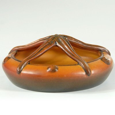 Small Danish Art Nouveau Ceramic Dish from Ipsen, 1920s-GIW-857387