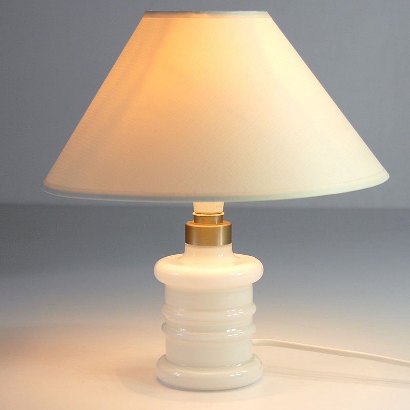 Small Danish Glass Pharmacy Table Lamps by Sidse Werner for Holmegaard, Set of 2