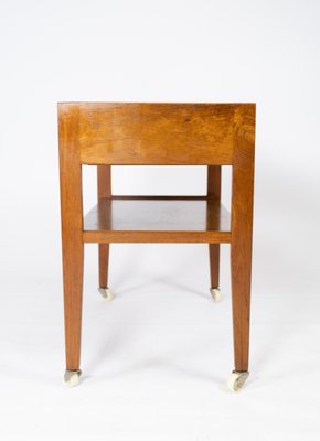 Small Danish Side Table with Drawer in Teak, 1960s-UY-852196