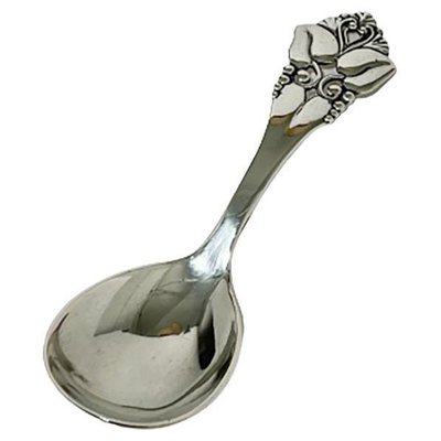 Small Danish Silver Tea Spoon by Johannes Siggaard, 1947-UCH-1251143