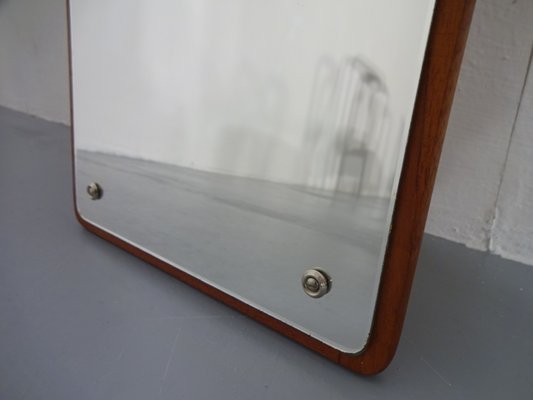 Small Danish Teak Mirror from Jansen Spejle, 1960s-RDW-628199