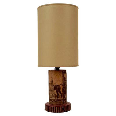 Small Découpage Table Lamp in Hollywood Regency Style-BAF-920673