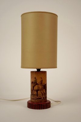 Small Découpage Table Lamp in Hollywood Regency Style-BAF-920673