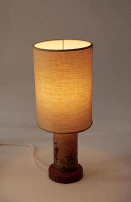 Small Découpage Table Lamp in Hollywood Regency Style-BAF-920673