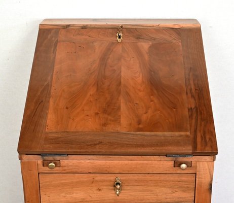 Small Directoire Style Scriban Desk Cabinet in Walnut, Early 20th Century-RVK-1410727