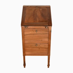 Small Directoire Style Scriban Desk Cabinet in Walnut, Early 20th Century-RVK-1410727