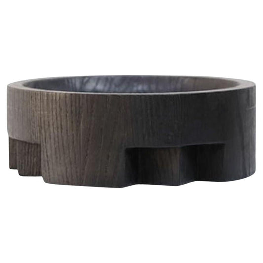 Small Disk Tray in Black by Arno Declercq