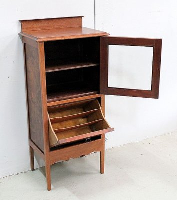 Small Display Cabinet and Magazine Rack, 1920s-RVK-768784