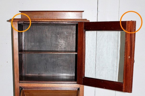 Small Display Cabinet and Magazine Rack, 1920s-RVK-768784