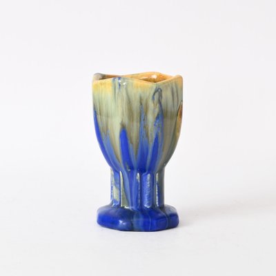 Small Drip Glaze Vases from Faiencerie Thulin, Set of 2-IXK-1440922