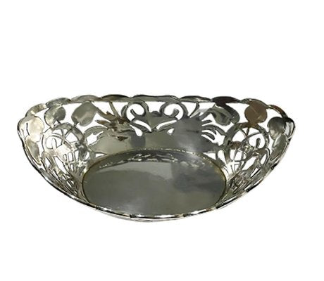 Small Dutch Art Nouveau Silver Basket by Cornelis Van Baaren, 1899-UCH-1224185