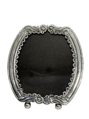 Small Dutch Silver Photo Frame, 19th Century-UCH-1224262