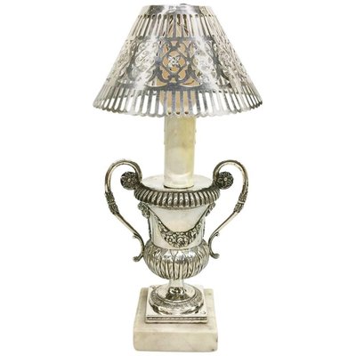 Small Early 19th Century Belgian Silver Lamp, 1814-1831-UCH-1224740