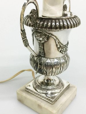 Small Early 19th Century Belgian Silver Lamp, 1814-1831-UCH-1224740