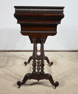 Small Early 19th Century Restoration Hairdresser Table in Rosewood-RVK-1787506