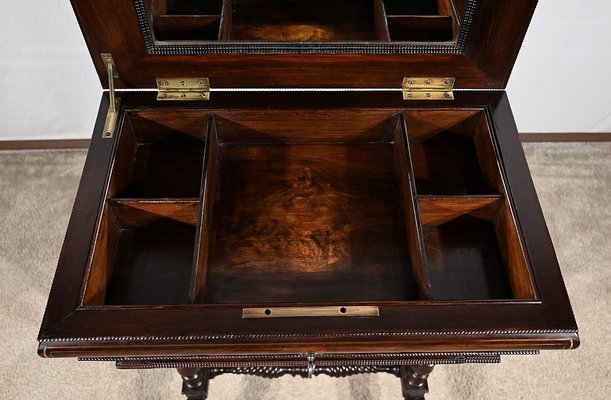 Small Early 19th Century Restoration Hairdresser Table in Rosewood-RVK-1787506