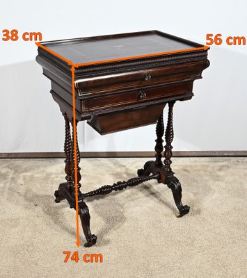 Small Early 19th Century Restoration Hairdresser Table in Rosewood-RVK-1787506