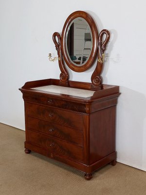 Small Early 19th Century Restoration Period Psyche Commode-RVK-1378164